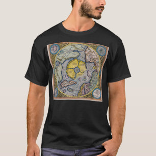 T-shirt Hyperborea Flat Earth Azimuthal Equidistante Proje