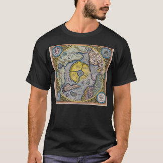 T-shirt Hyperborea Flat Earth Azimuthal Equidistante Proje