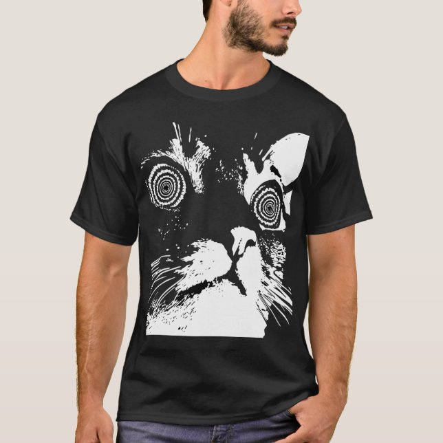 T-shirt hypno cat v12 Active (Devant)