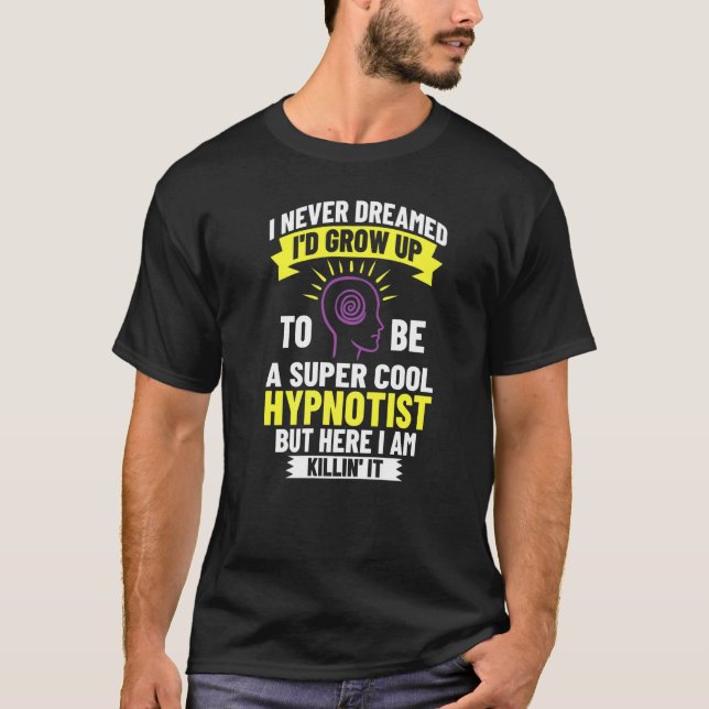 T-shirt Hypnose Sleep Hypnotist Guide Spiral Obtenir Hypno (Devant)
