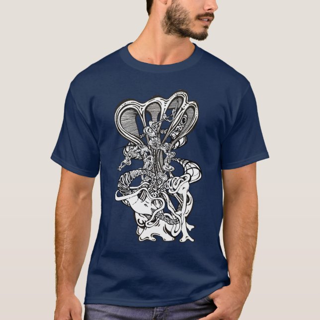 T-shirt Hypnotic Amorphous Phantasmagoric Modern Groovy  (Devant)