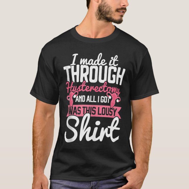 T-shirt Hystérectomie Uterus Suppression Chirurgie Ovulate (Devant)