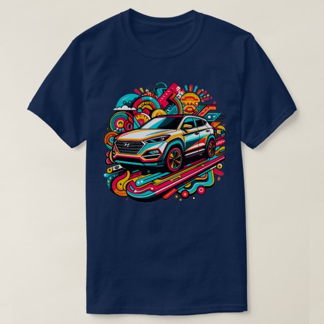 T-shirt Hyundai Tucson 10 (Design devant)