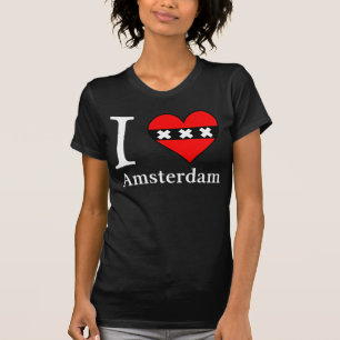 T-shirt I <3 Amsterdam Female Black