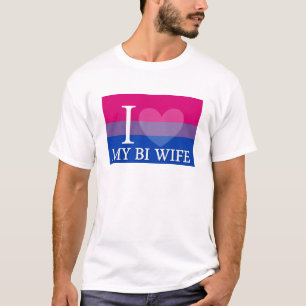 T-shirt I <3 mon épouse de Bi