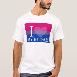 T-shirt I <3 mon papa de Bi