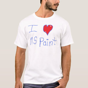 T-shirt i <3 MSpaint