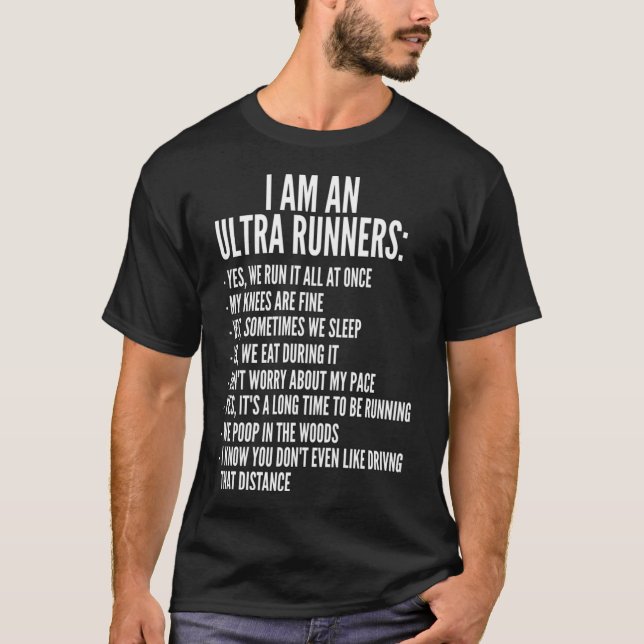 T-shirt I Am An Ultra Runner - Trail and Ultra Runner Cla (Devant)