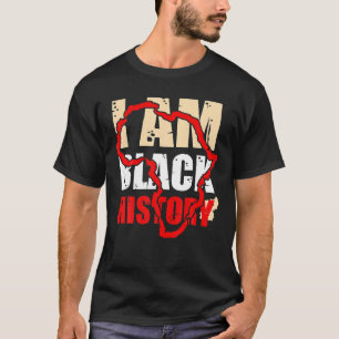 T-shirt I Am-Black History D.S-T Vintage Black History Mon