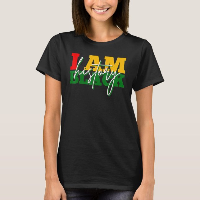 T-shirt I Am Black History Melanin Afro African Pride Boys (Devant)