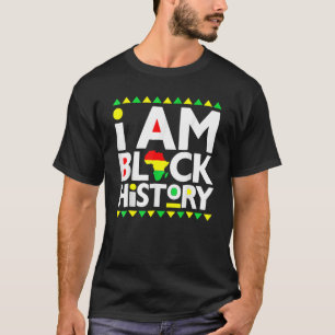 T-shirt I Am Black History Mois de l'histoire des Noirs 20