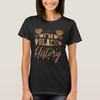T-shirt I Am Black History Month Womens Melanin Afro