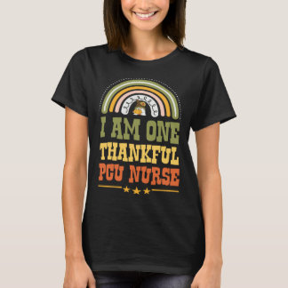 T-shirt I Am One Thankful PCU Nurse Bohemian Thanksgiving 