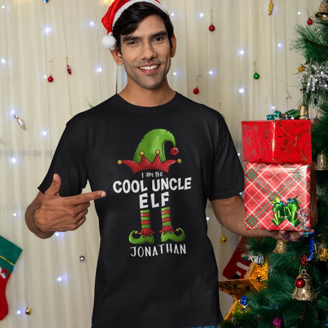 T-shirt I am The Cool Uncle Elf Funny Elf (Créateur téléchargé)