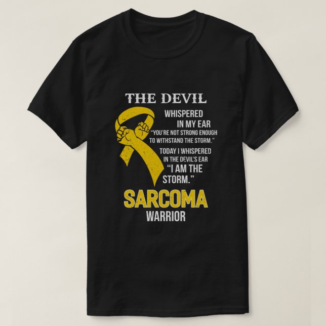 T-shirt I Am The Storm Support Sarcoma Awareness (Design devant)
