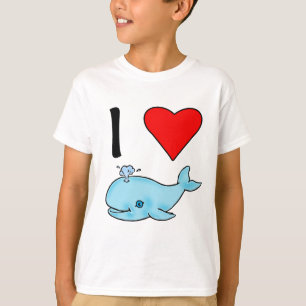 T-shirt I baleines d'amour des baleines I de coeur