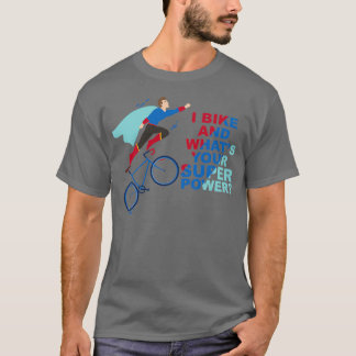 T-shirt I Bike et ce que votre MTB super-puissance