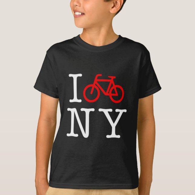 T-shirt I Bike New York  (Devant)