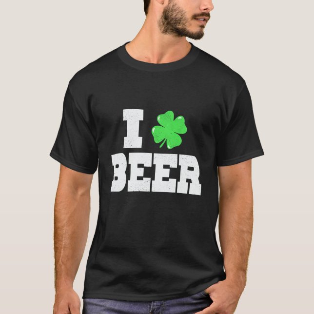 T-shirt I C Beer St Patricks Day Irish Pats Sarcastic (Devant)