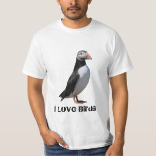 T-shirt I chemise de macareux d'inséparables