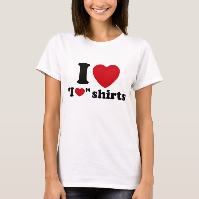 T-shirt I chemises de coeur du coeur I (Devant)