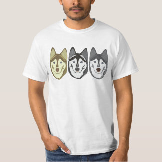 T-shirt I chiens de traîneau de coeur !