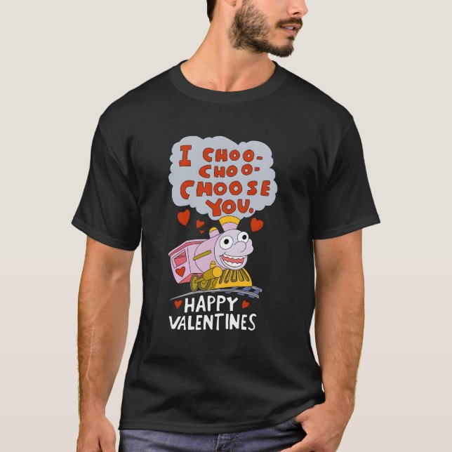 T-shirt I Choo Choo Choisissez Vous Train Love He Day (Devant)
