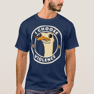 T-shirt I Choose Violence Funny Emu by Tobe Fonseca