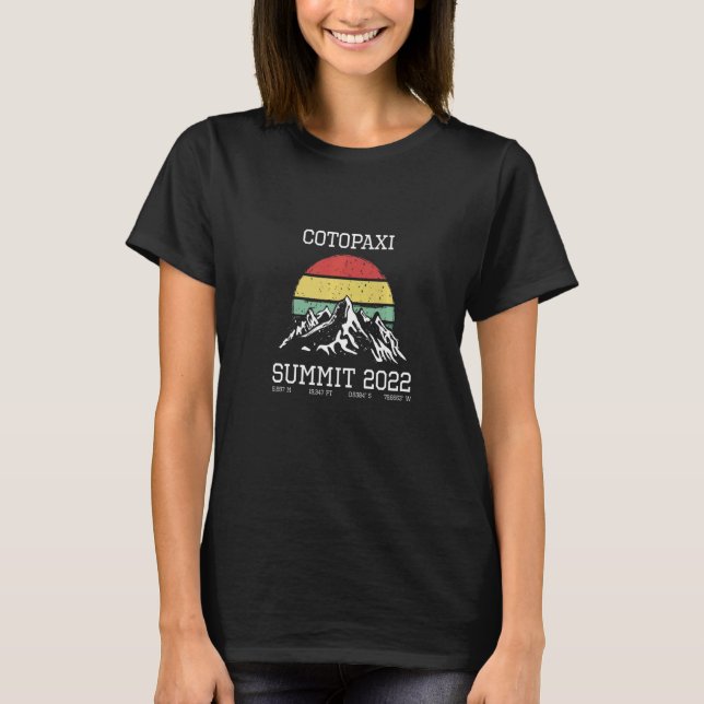 T-shirt I Climbed Cotopaxi Summit Club 2022 Hike Equador H (Devant)