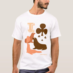 T-shirt I Club Seals. C'est une blague, les gars ! J'Aime