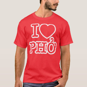 T-shirt I coeur (amour) Pho