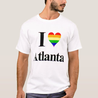 T-shirt I coeur Atlanta la Géorgie d'homosexuel