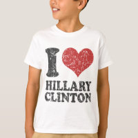 I coeur Hillary Clinton rétro