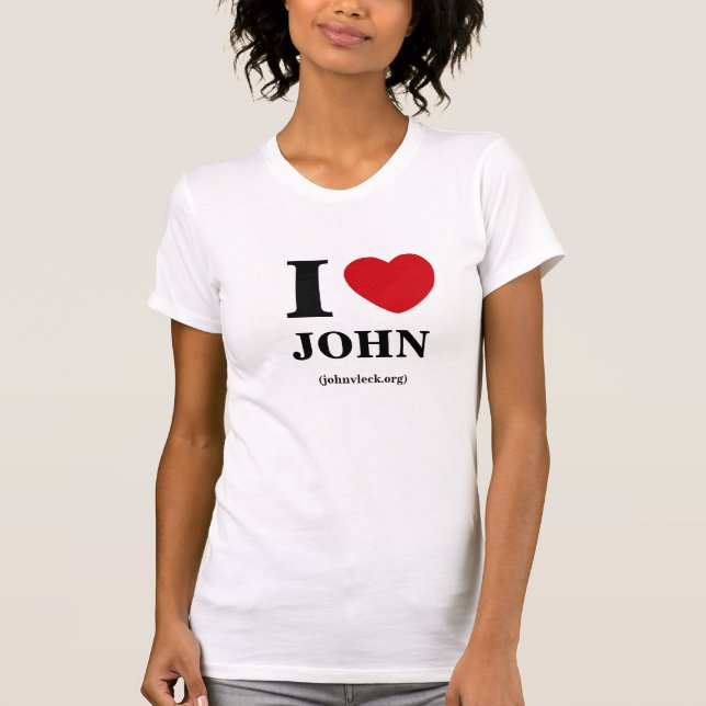 T-shirt I coeur John, la pièce en t des femmes (Devant)