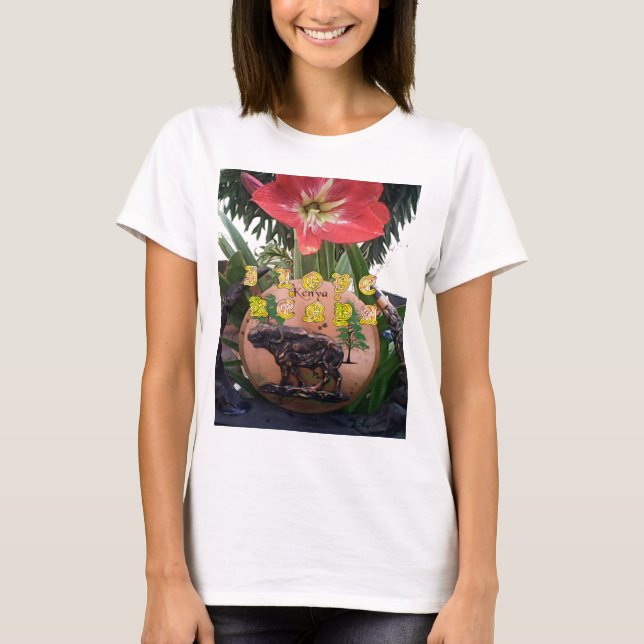 T-shirt I (Coeur) Kenya Buffalo Patch/Print (Devant)