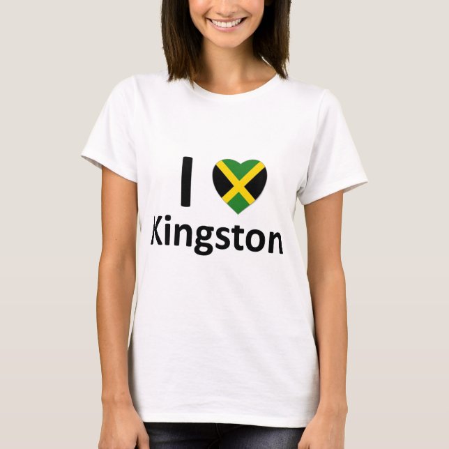 T-shirt I coeur Kingston (Jamaïque) (Devant)