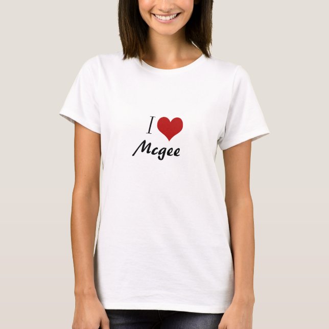 T-shirt I coeur Mcgee (Devant)