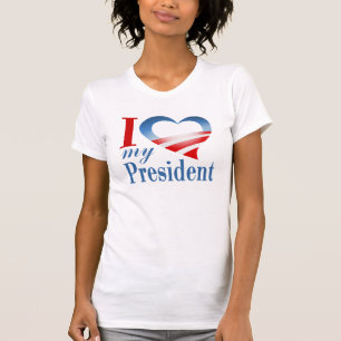 T-shirt I coeur mon président