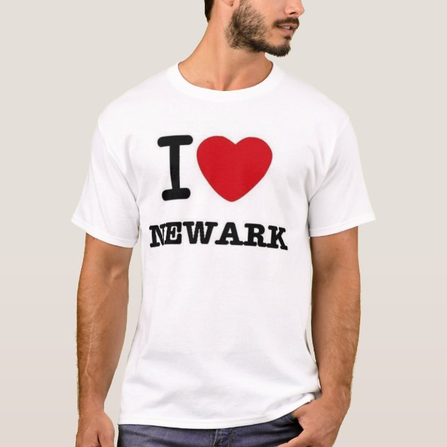 T-shirt I coeur Newark (Devant)