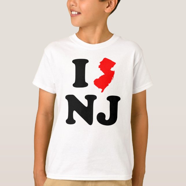 T-shirt I coeur NJ (Devant)