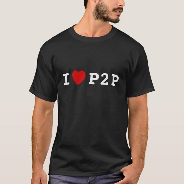 T-shirt I coeur P2P (Devant)