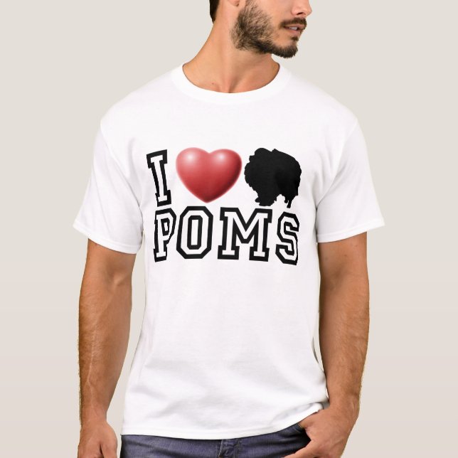 T-shirt I coeur Poms (Devant)