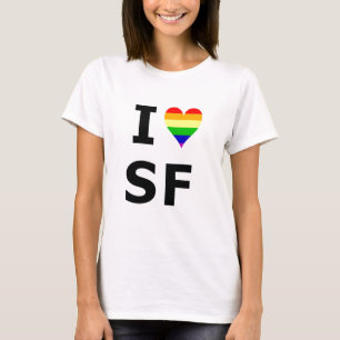 T-shirt I coeur San Francisco d'homosexuel