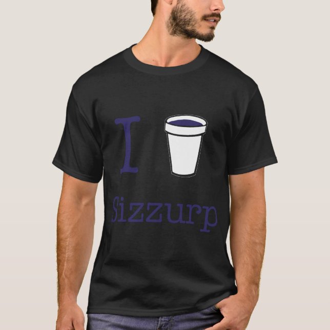 T-shirt I coeur Sizzurp (Devant)