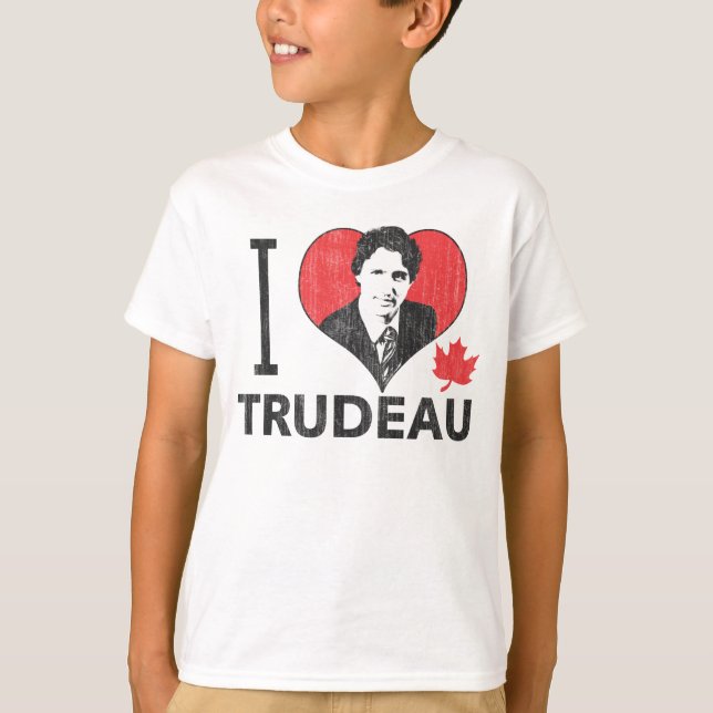 T-shirt I coeur Trudeau (Devant)