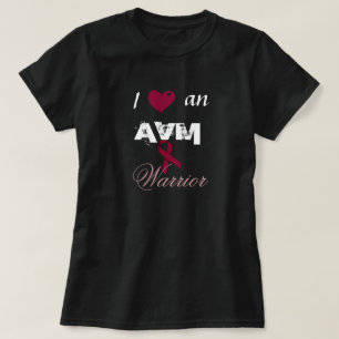 T-shirt I coeur une chemise de ruban de Bourgogne de