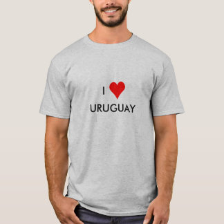 T-shirt i coeur uruguay