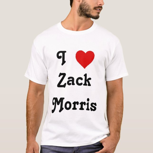 T-shirt I coeur Zack Morris (Devant)