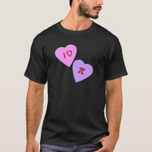 T-shirt I coeurs de sucrerie du coeur pi