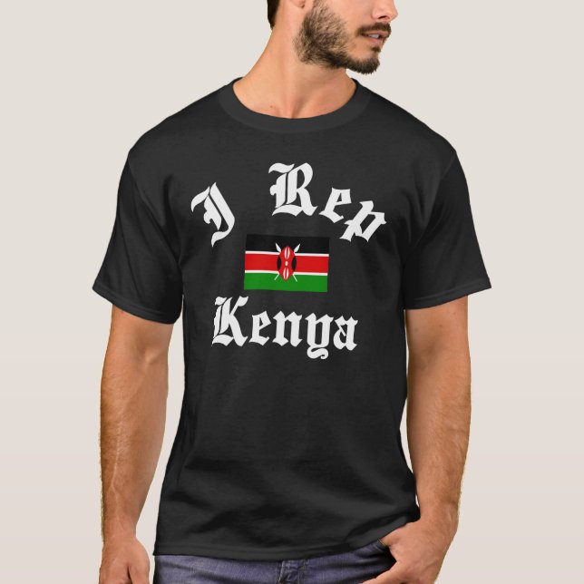 T-shirt I conceptions du représentant Kenya entièrement (Devant)